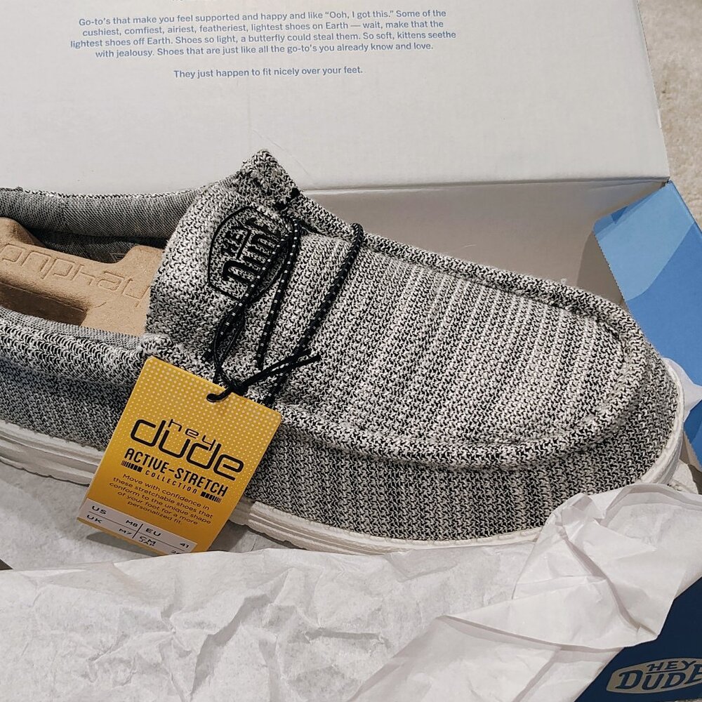 Hey Dude White / Black Men US 8 - Brand New